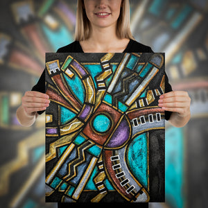 Open image in slideshow, Hopi Water Symbol&#39;s Canvas Print
